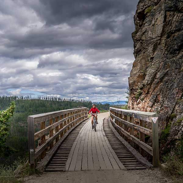 myra canyon trestles bike trail